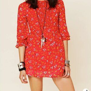 Free People Floral Court Me With Flowers Tunic